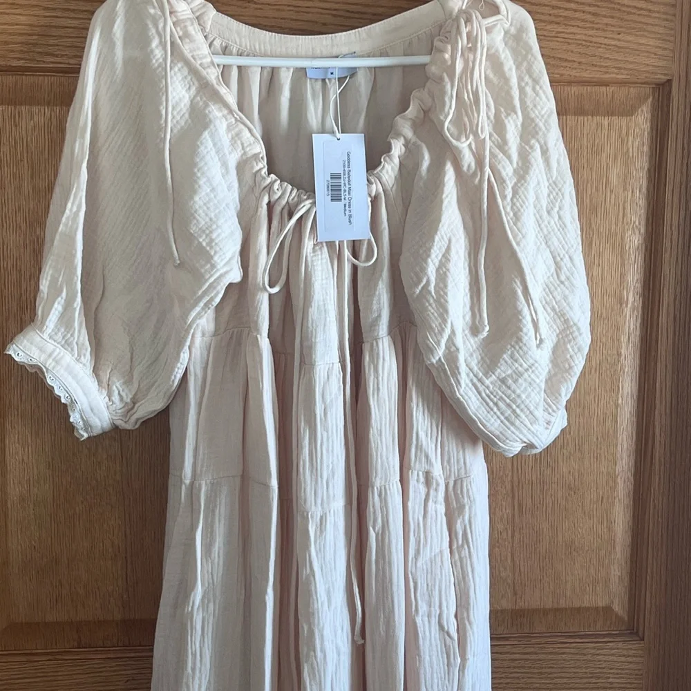 Worth collection Goddess babydoll whimsical maxi dress 
Blush color size medium - Picture 6 of 7